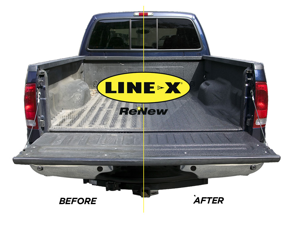 LINE-X ReNew restores any faded or damaged spray-on bed liner